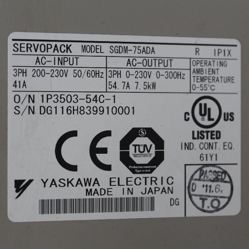 YASKAWA SGDM-75ADA