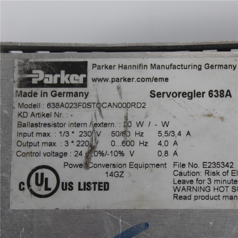 638A023F0STOCAN000RD2 Parker