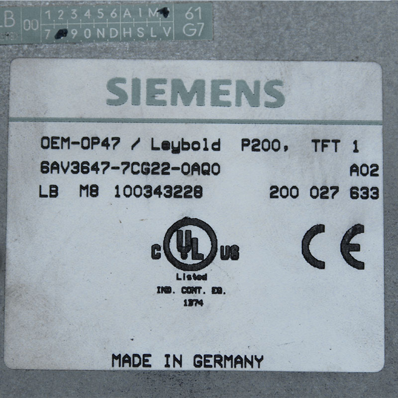 Siemens 6AV3647-7CG22-0AQ0