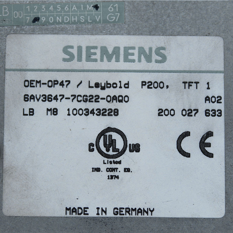 Siemens 6AV3647-7CG22-0AQ0